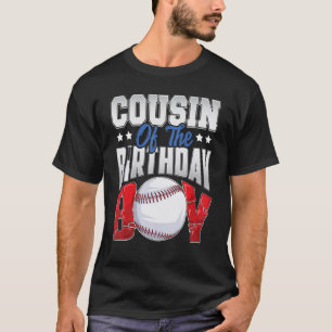 Cousin Baseball birthday Boy Family Baller b day P T-Shirt