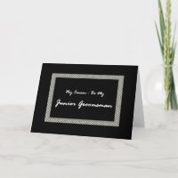 COUSIN - Be My Junior Groomsman Wedding Invite