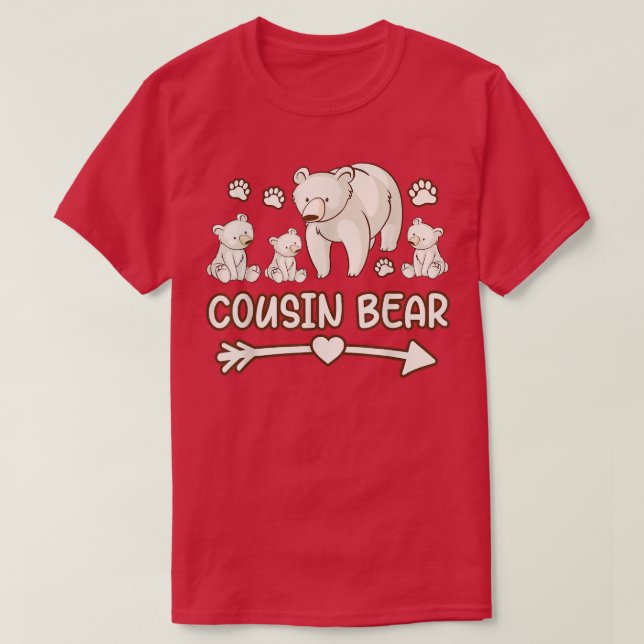 cousin bear 3 cub , cousin bear shirt  (Design Front)