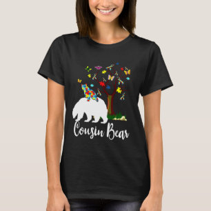 Cousin Bear Autism Awareness Love Support T-Shirt
