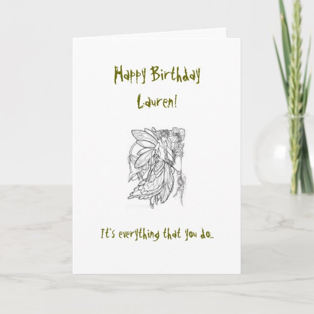 Cousin Birthday Card (Front)