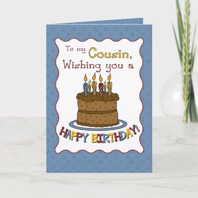Cousin Birthday Card (Front)