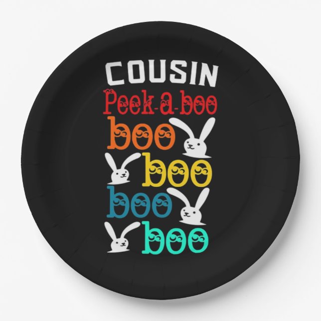 Cousin Bunny Game For Novelty Paper Plate (Front)
