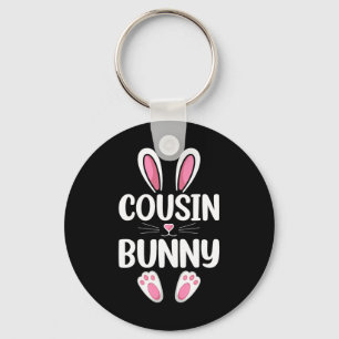Cousin Bunny Matching Family Cousin Easter Day  Key Ring