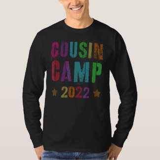 Cousin Camp 2022 Grandma Grandpa Sleepaway Sign Au T-Shirt