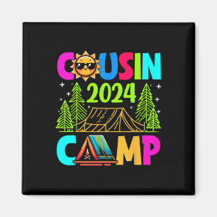 Cousin Camp 2024 Family Vacation Summer Camping Cr Magnet