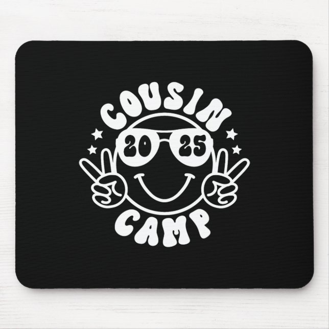 Cousin Camp 2025 Camper Camping Campfire Summer Va Mouse Pad (Front)