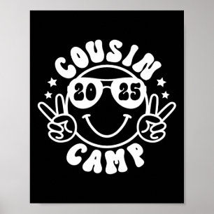 Cousin Camp 2025 Camper Camping Campfire Summer Va Poster