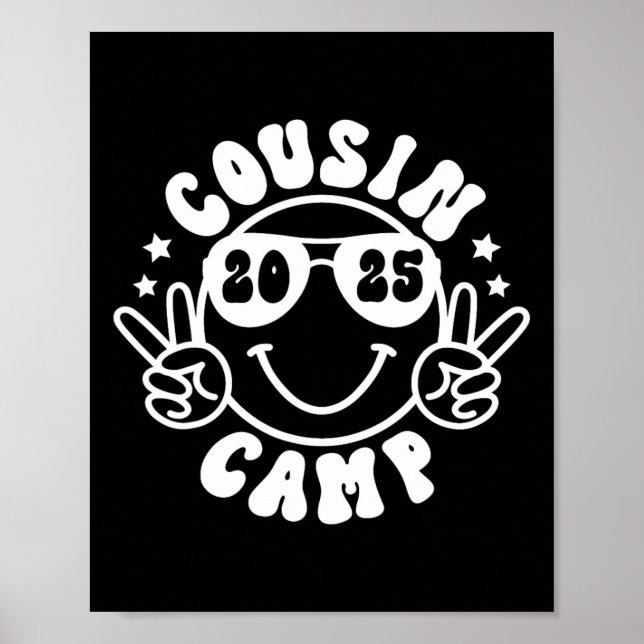 Cousin Camp 2025 Camper Camping Campfire Summer Va Poster (Front)