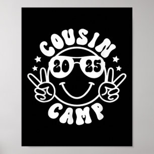 Cousin Camp 2025 Camper Camping Campfire Summer Va Poster