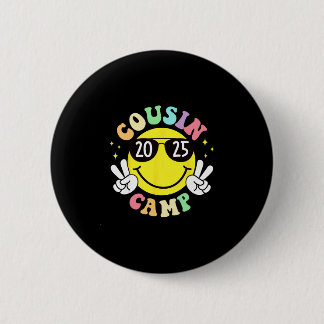 Cousin Camp 2025 Camping Campfire Summer Vacation 6 Cm Round Badge