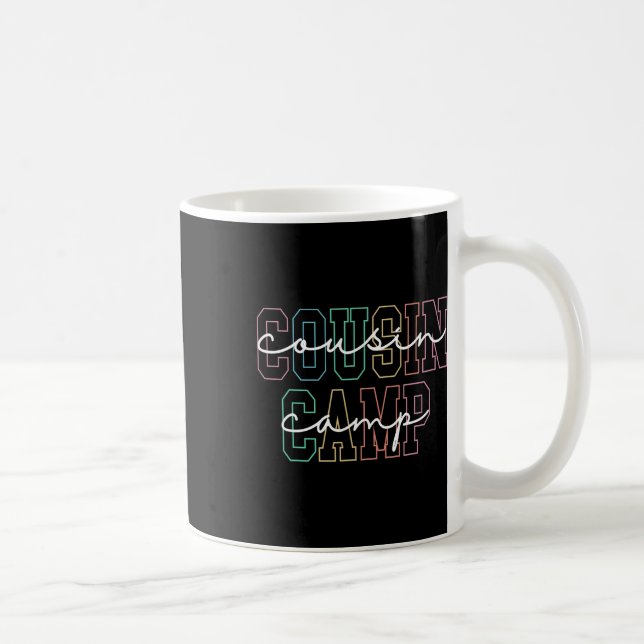 Cousin Camp 2025 Camping Campfire Summer Vacation  Coffee Mug (Right)