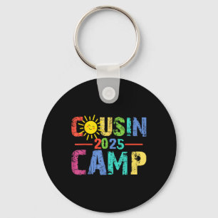 Cousin Camp 2025 Camping Campfire Summer Vacation  Key Ring