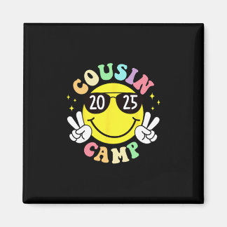 Cousin Camp 2025 Camping Campfire Summer Vacation Magnet