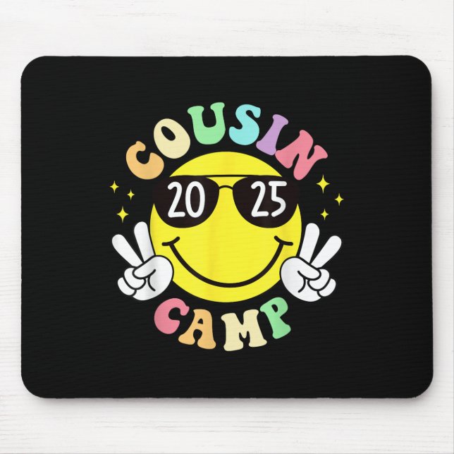 Cousin Camp 2025 Camping Campfire Summer Vacation  Mouse Pad (Front)