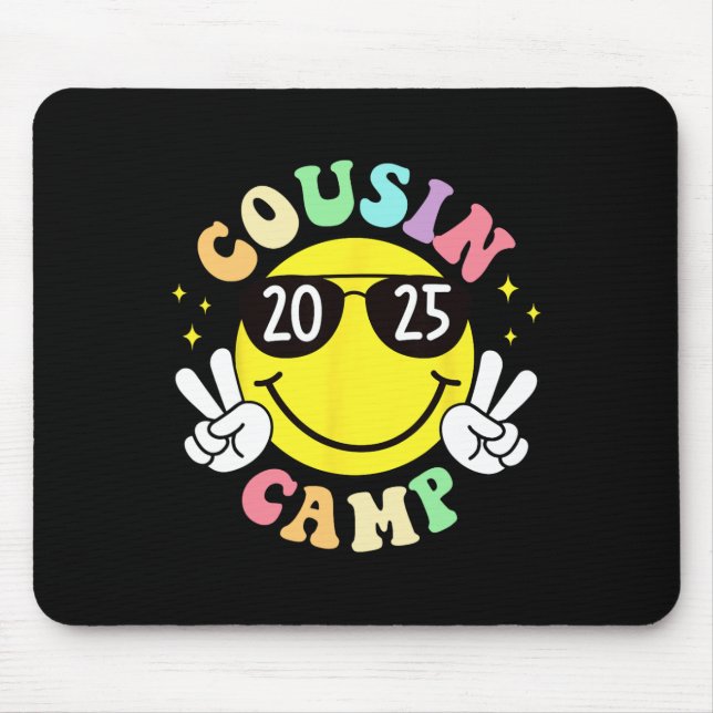 Cousin Camp 2025 Camping Campfire Summer Vacation  Mouse Pad (Front)