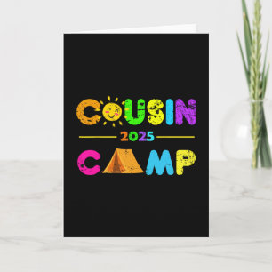 Cousin Camp 2025 Camping Summer Vacation 2025 Fami Card