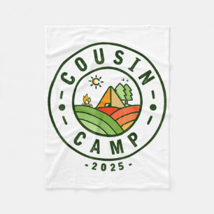 Cousin Camp 2025 Camping Tribe Summer Vacation _1 Fleece Blanket