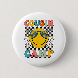 Cousin Camp 2025 Family Vacation Summer Camping Cr 6 Cm Round Badge
