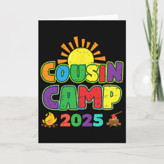 Cousin Camp 2025 Family Vacation Summer Camping Cr Card