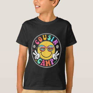 Cousin Camp 2025 Funny Camping Crew Summer Family T-Shirt