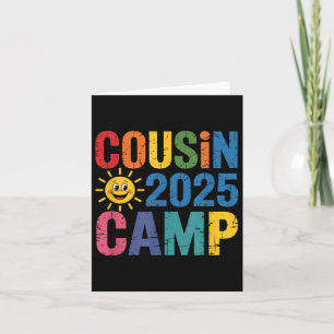 Cousin Camp 2025 Shirt - Colourful Family Reunion Card