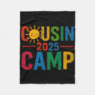 Cousin Camp 2025 Summer Vacation Family Gathering Fleece Blanket