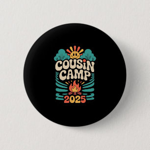 Cousin Camp 2025 Summer Vacation Trip Matching Fam 6 Cm Round Badge