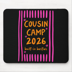 Cousin camp 2026 built-in besties camping campfire mouse pad