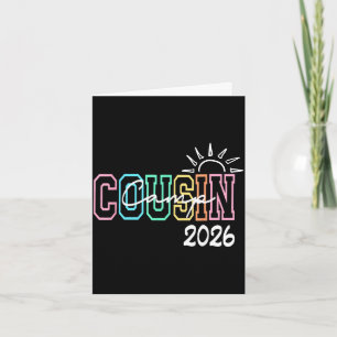 Cousin camp 2026 summer beach vacation family card