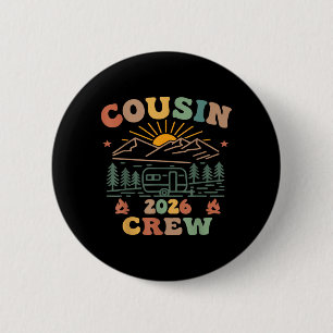 Cousin Camp Camping Vacation Summer Trip Family 6 Cm Round Badge