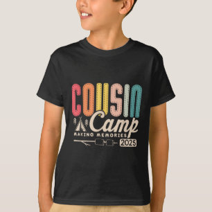 Cousin Camp Crew 2025 Making Memories Family Vacat T-Shirt