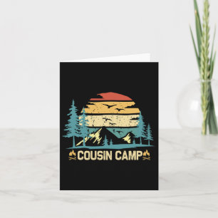 Cousin Camp Friends Summer Family Camping Vacation Card