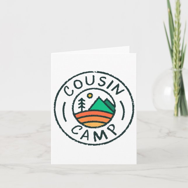 Cousin Camp Friends Summer Travel Family Vacation  Card (Front)