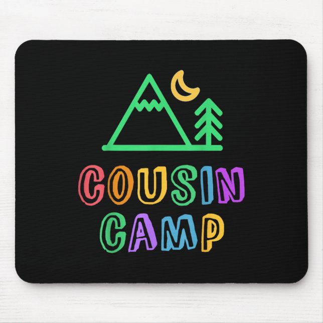 Cousin Camp Mountain Forest Best Camping Besties E Mouse Pad (Front)