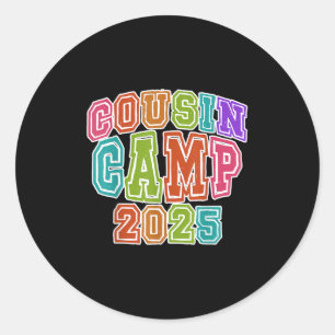Cousin Camping Crew 2025 Spring Break Summer Trip Classic Round Sticker