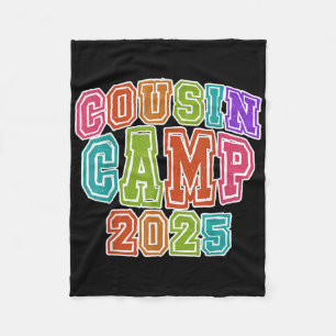 Cousin Camping Crew 2025 Spring Break Summer Trip  Fleece Blanket