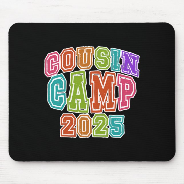 Cousin Camping Crew 2025 Spring Break Summer Trip  Mouse Pad (Front)