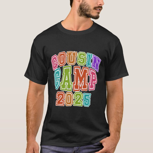 Cousin Camping Crew 2025 Spring Break Summer Trip  T-Shirt (Front)