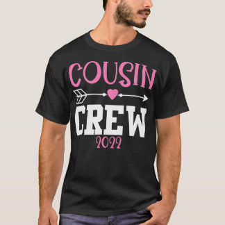 Cousin Crew 2022 Best Cousin Pink Girl  T-Shirt