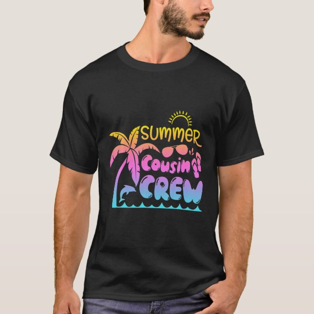 Cousin Crew 2022 Summer Vacation Beach Matching Fa T-Shirt (Front)