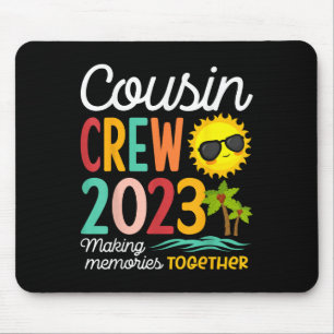 Cousin Crew 2023 Summer Vacation Beach Family Trip Mouse Pad