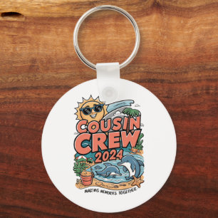 Cousin crew 2024 Summer Vacation Beach Family Trip Key Ring