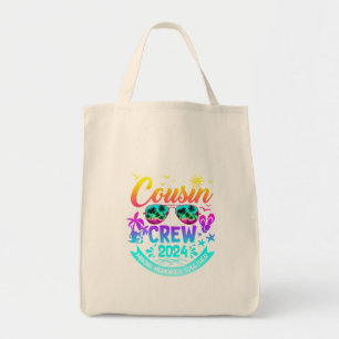 Cousin Crew 2024 Summer Vacation Beach Family Trip Tote Bag