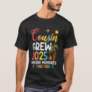 Cousin Crew 2025 Beach Vacation Family Matching Co T-Shirt