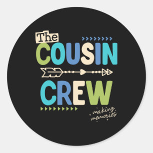 Cousin Crew 2025 Making Memories Family Vacation C Classic Round Sticker