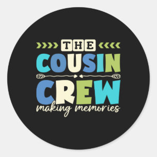 Cousin Crew 2025 Making Memories Family Vacation C Classic Round Sticker