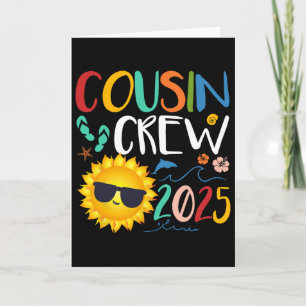 Cousin Crew 2025 Shirt Family Vacation Beach  Card
