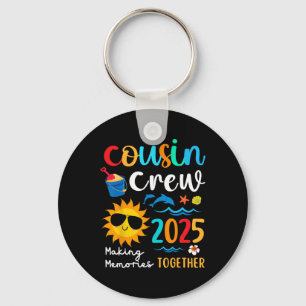 Cousin Crew 2025 Summer Vacation Beach Family Trip Key Ring