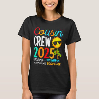 Cousin Crew 2025 Summer Vacation Beach Family Trip T-Shirt